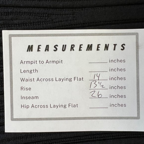 Carlisle Collection Womens Black Ribbed Knit Pants Lettuce Hem Cropped size S - Picture 12 of 12